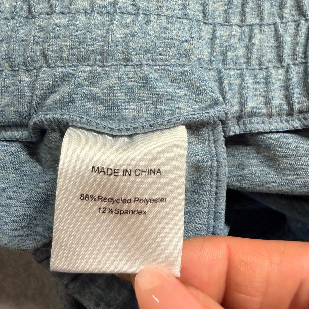 Quince Ultra-Soft Performance Joggers Heathered Gray Blue Mens Small Athletic - Picture 6 of 7
